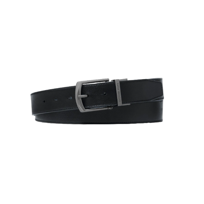 Michael Kors Signature Logo Billfold Wallet & Belt Set-Black