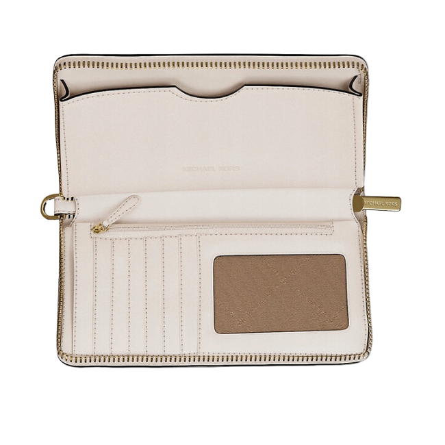 Michael Kors Jet Set Travel Phone Wallet Wristlet-Off White