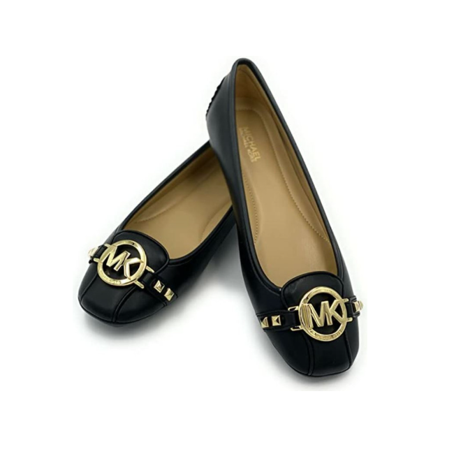 Michael Kors Fulton MOC Faux leather Black Shoe Size 7