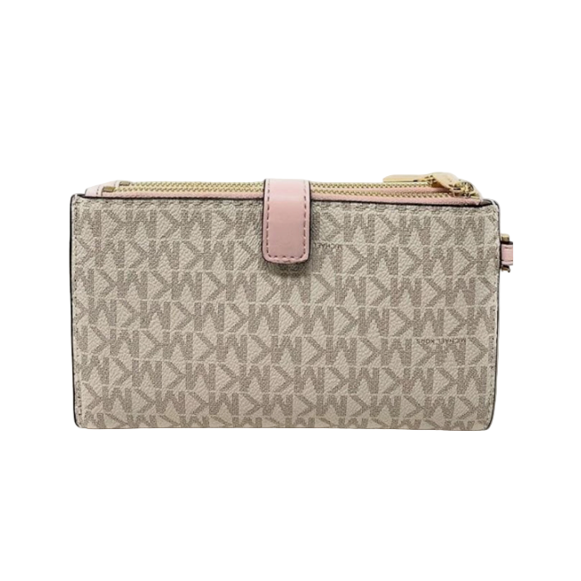 Michael Kors Jet Set Travel Double Zip Wristlet - Vanila Pink