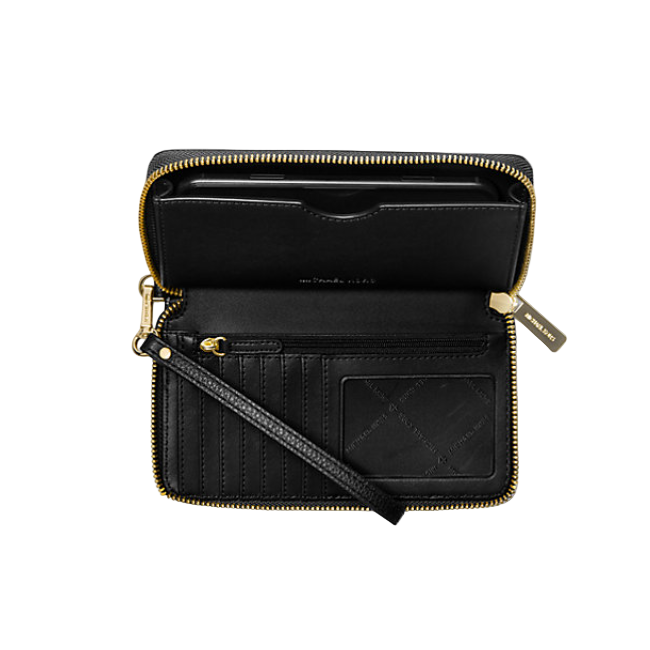 Michael Kors Jet Set Travel Wristlet Wallet Black