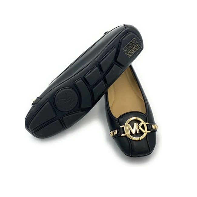 Michael Kors Fulton MOC Faux leather Black Shoe Size 7