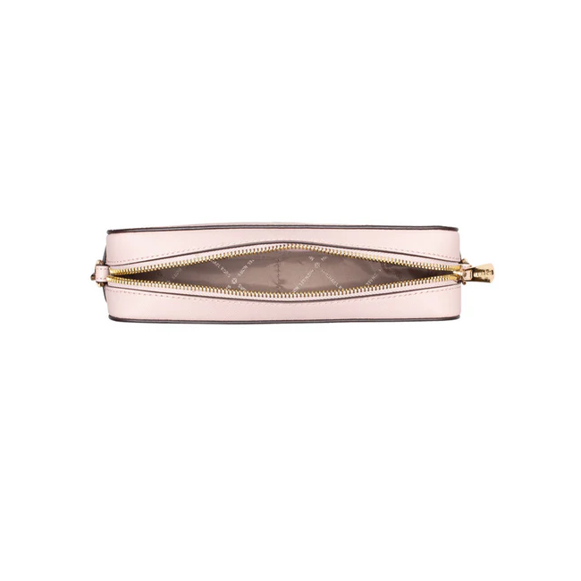Michael Kors Jet Set Leather Crossbody Powder Blush Pink