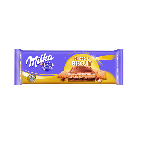 Milka Choco & Biscuit Chocolate Bar 300g