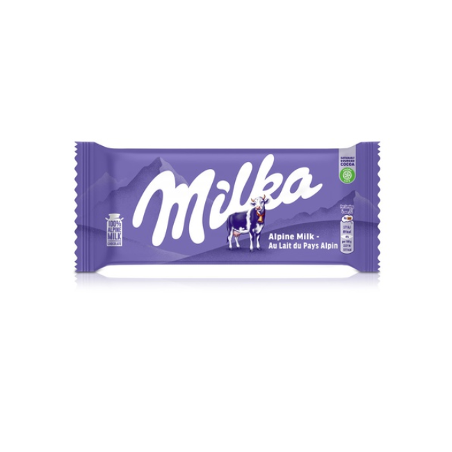 Milka Alpine Milk Bar 98g