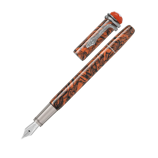 Montblanc Heritage R&N Serppent Marble F Pen (Y)