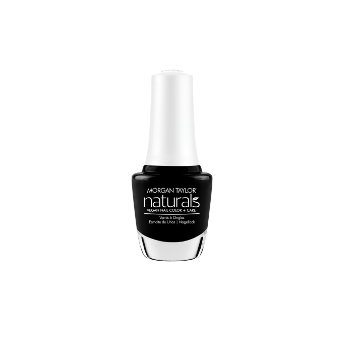 Morgan Taylor Natural Vegan Nail Color-To The Moon and Black 15ml