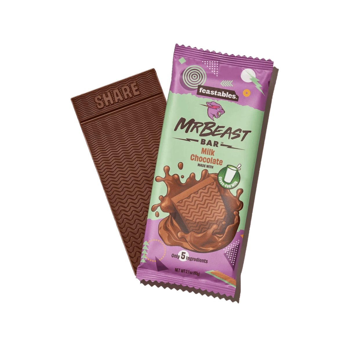 FEASTABLES MR BEAST MILK CHOCOLATE 60GM