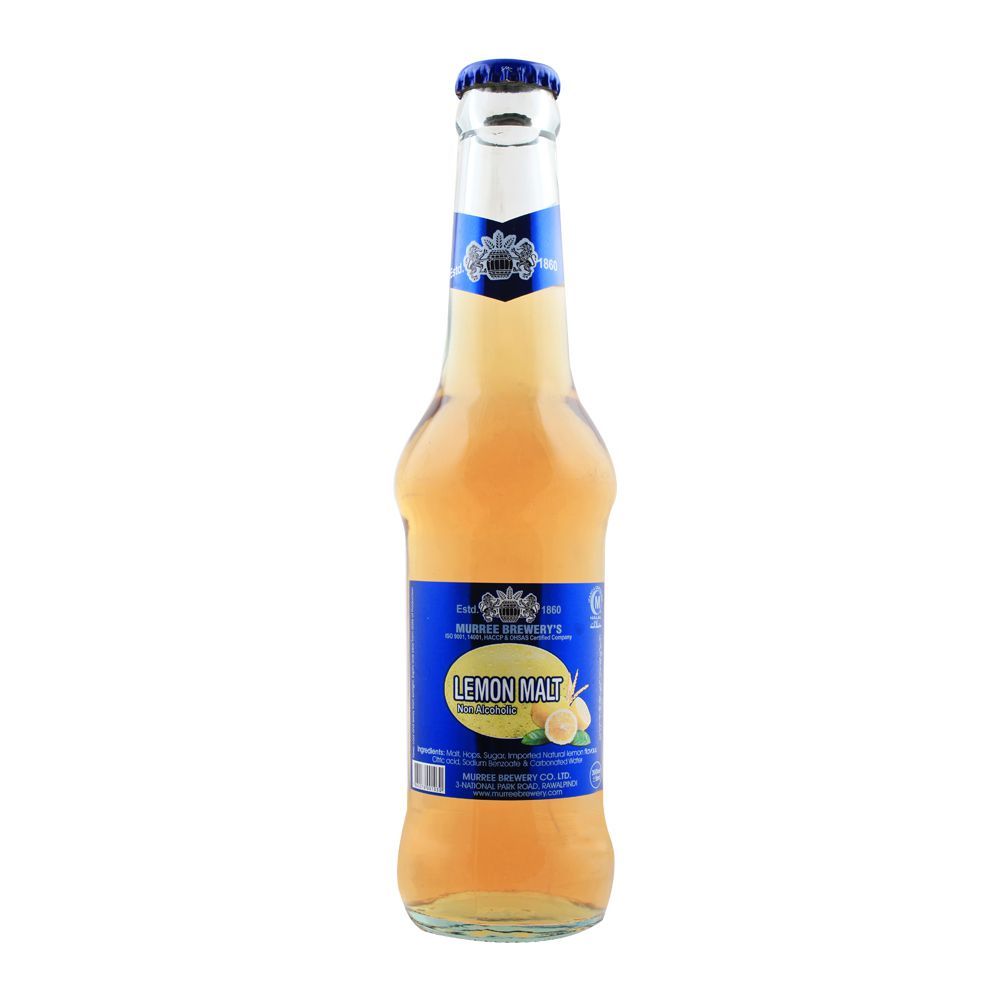 Murree Brewerys Lemon Malt Bottle 250ml - Shams Shopping Centre Murree Brewerys  