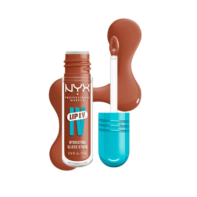 NYX Lip I.V. Hydrating Gloss Serum 5ml - 01 Caramel Drip