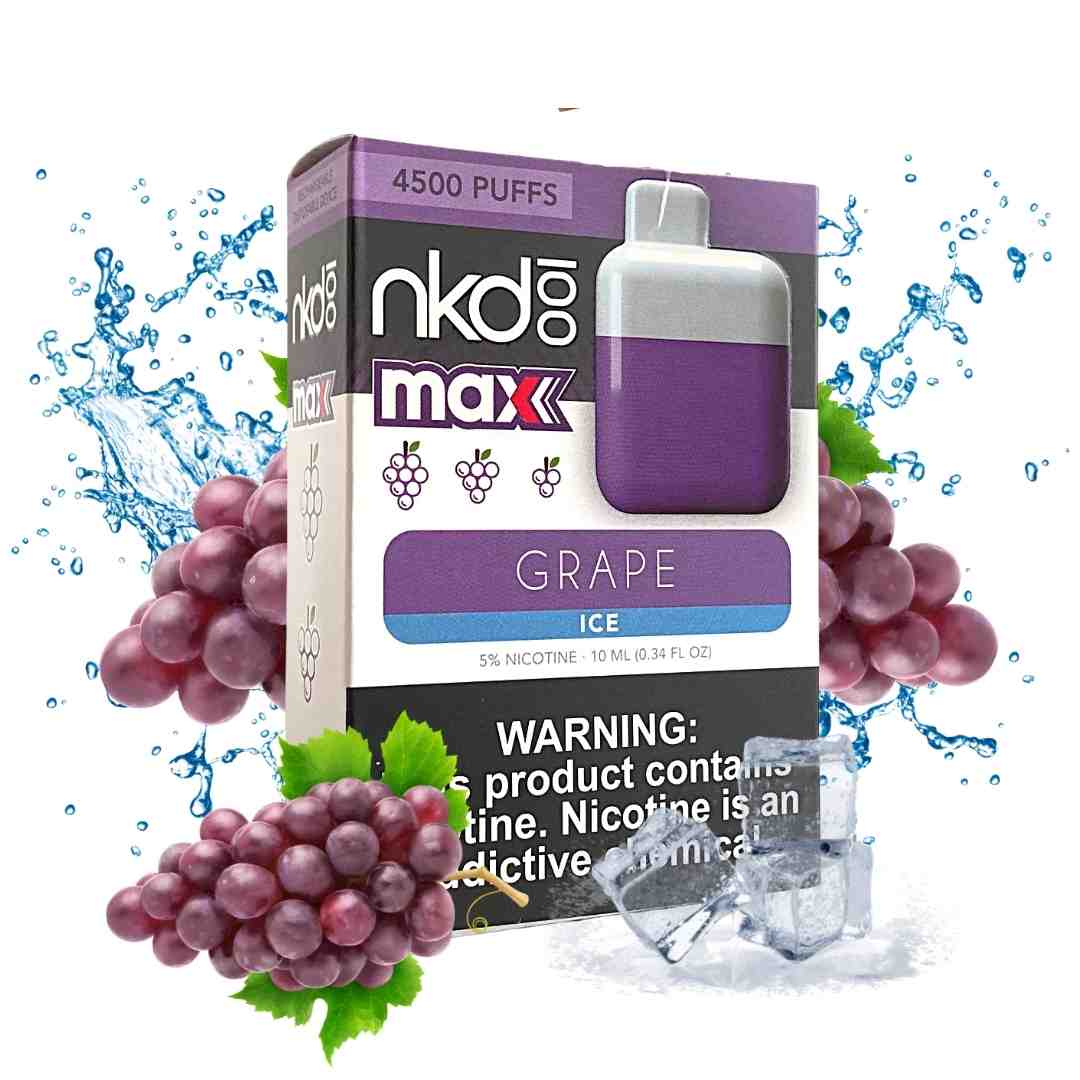 Naked 100 Grape Ice 4500 Puff - Shams Shopping Centre Naked  