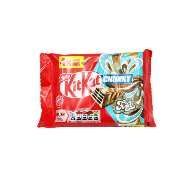 Nestle Kitkat Chunky Funky 4 Bar Pack 128g