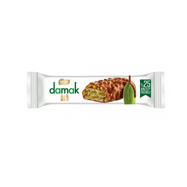 Nestle Damak Ala Pistachio-flavored Milk Chocolate Coated Wafer Bar 30g
