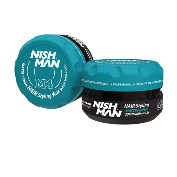 NishMan Matte Finish Hair Styling Wax Super High Hold M4 100ml