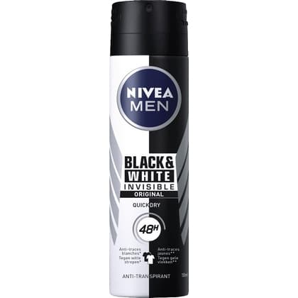 Nivea Men Black & White Invisible Original Body Spray 150ml - Shams Shopping Centre Nivea  