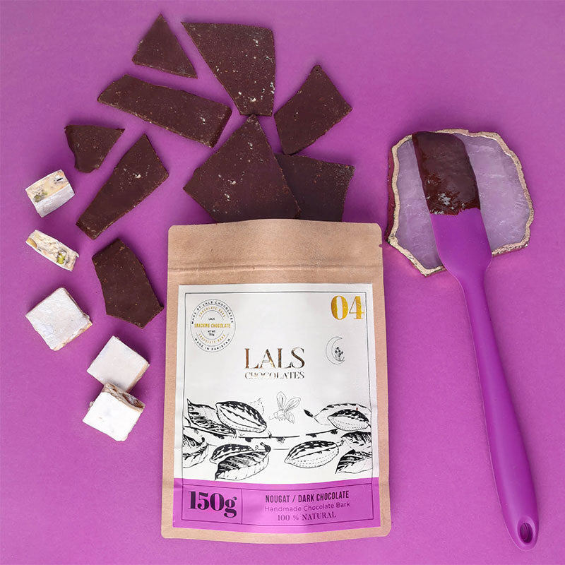 Lals Chocolate Nouget in Dark Chocolate Pouch 150g - Shams Shopping Centre Lals  