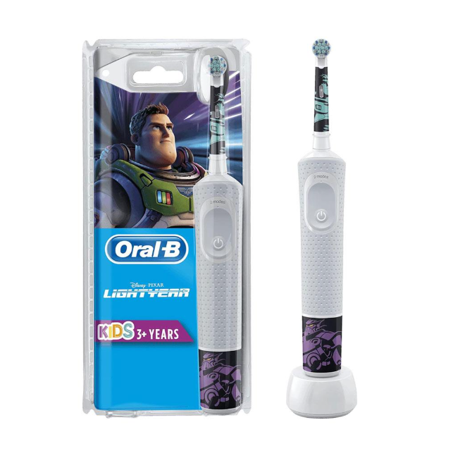Oral-B Disney Lightyear with exclusive Travel Case Kids 3+ Years Electric ToothBrush - Extra Soft