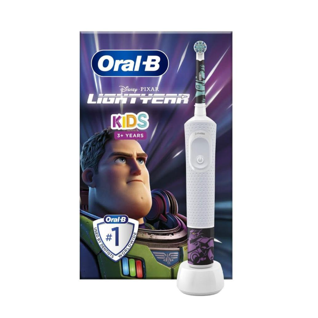 Oral-B Disney Lightyear with exclusive Travel Case Kids 3+ Years Electric ToothBrush - Extra Soft