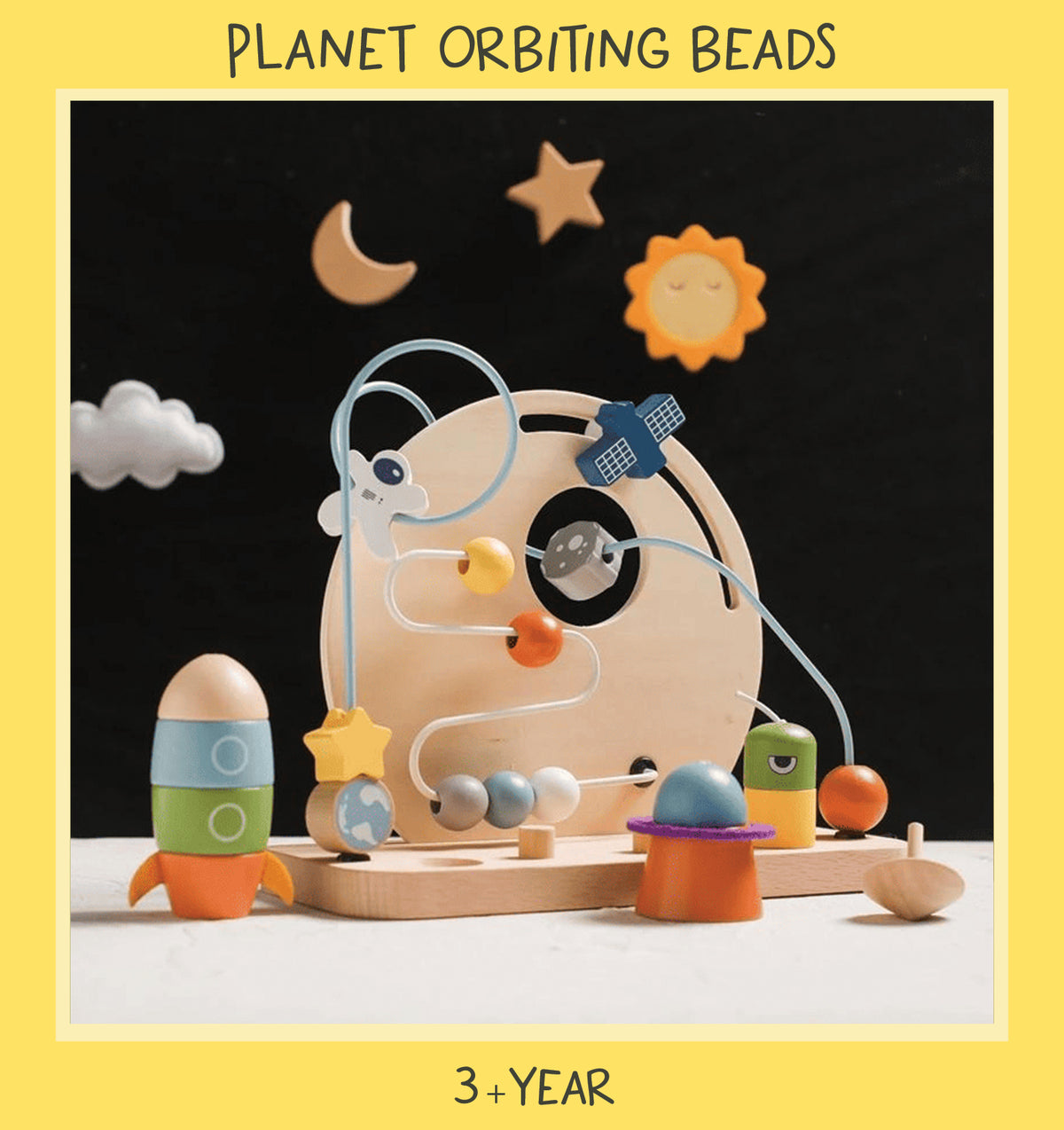 Tiny Tumble Planet Orbiting Beads