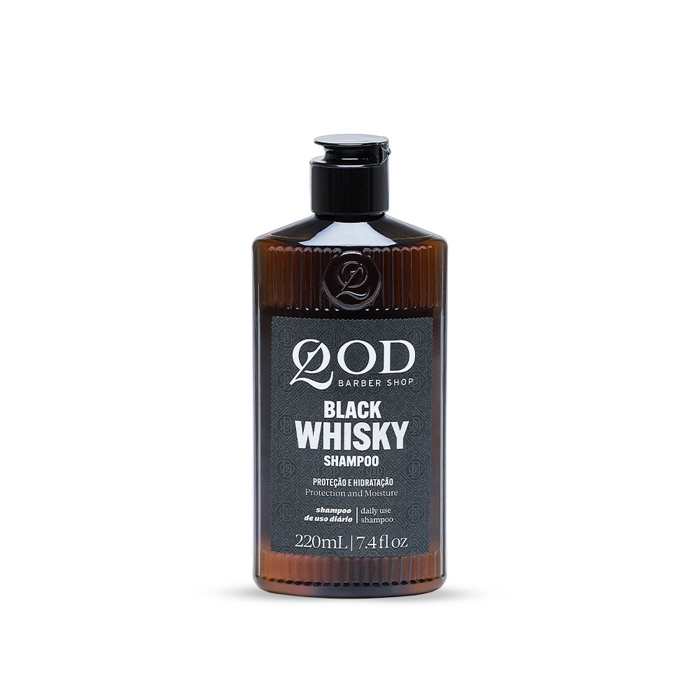 QOD Barber Shop Black Whisky Shampoo+Carteira Kit