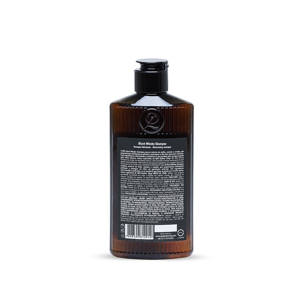 QOD Barber Shop Black Whisky Shampoo+Carteira Kit