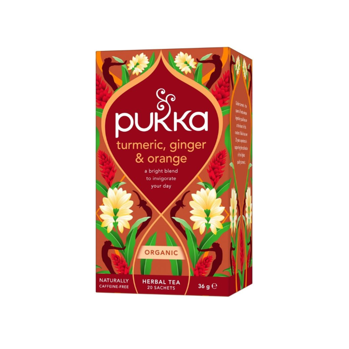 Pukka Turmeric Ginger & Orange Herbal Tea 20s 36g