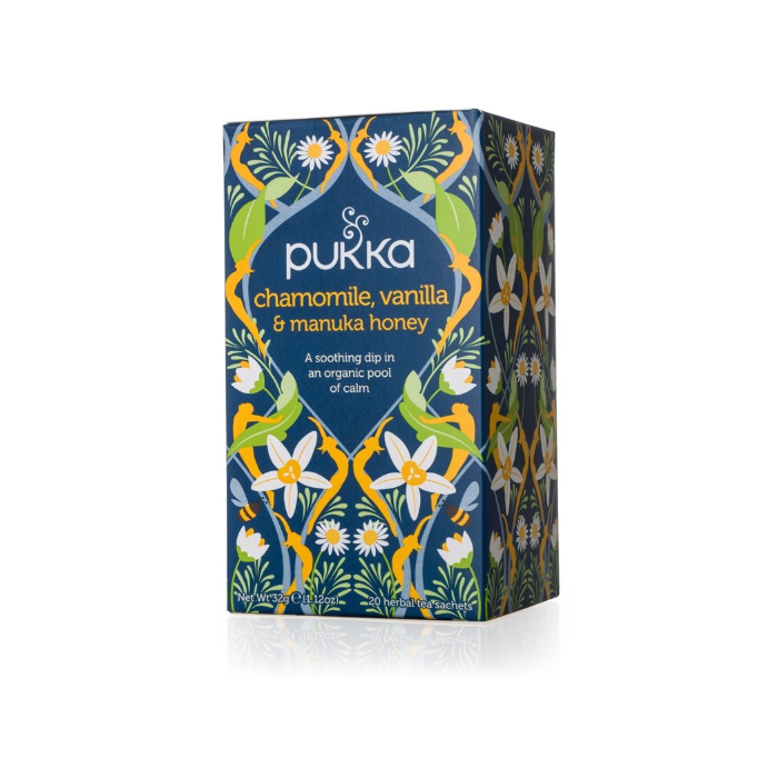 Pukka Chamomile Vanilla & Manuka Honey Herbal Tea 20s 32g