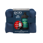 QOD Barber Shop The Daily Daily Fresh Shampoo Fan Kit 220ml+70g