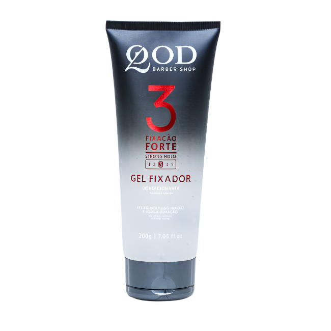 QOD Barber Shop 3 Fixacao Forte Gel 200g