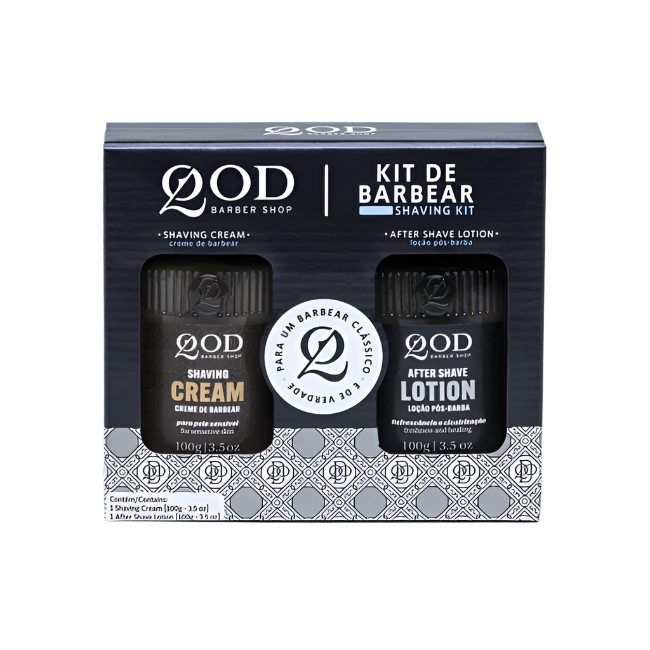 QOD Barber Shop Black Shaving Kit 100g