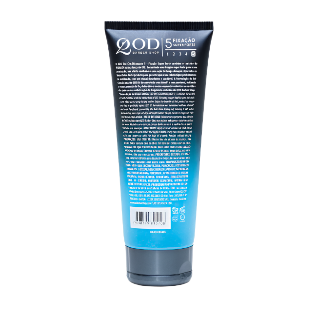QOD Barber Shop 5 Fixacao Forte Gel 200g