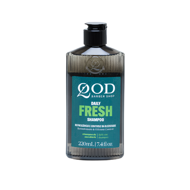QOD Barber Shop The Daily Daily Fresh Shampoo Fan Kit 220ml+70g