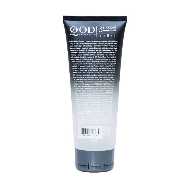 QOD Barber Shop 3 Fixacao Forte Gel 200g