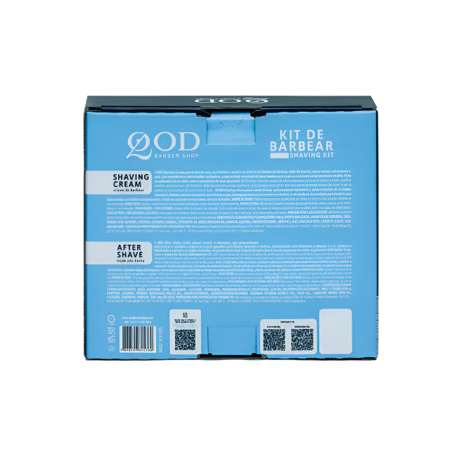 QOD Barber Shop Black Shaving Kit 100g