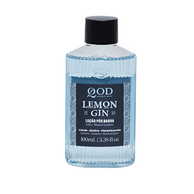 QOD Barber Shop Lemon Gin Locao After Shave Lotion 100ml