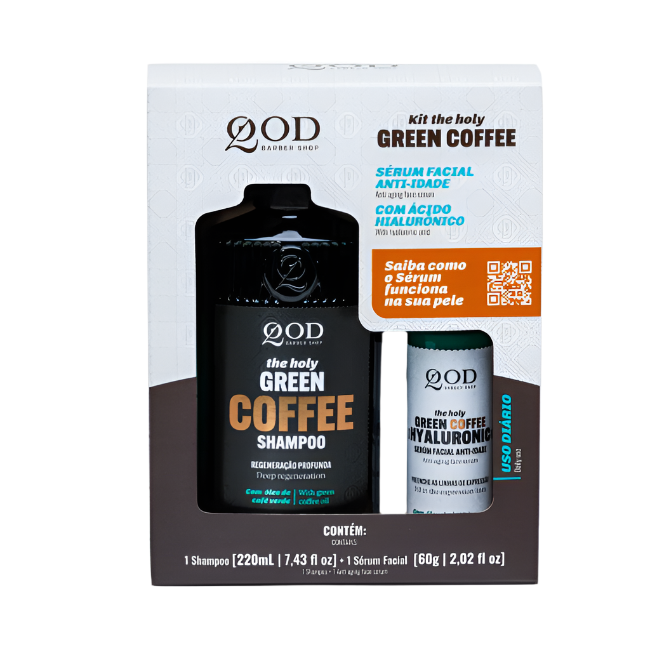 QOD Barber Shop Green Coffee Kit 220ml+60g