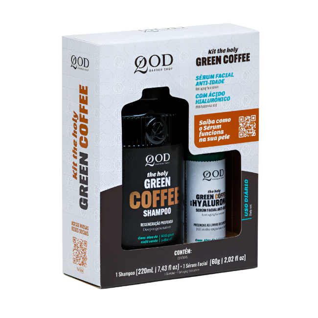 QOD Barber Shop Green Coffee Kit 220ml+60g