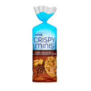 Quaker Crispy Minis Caramel And Chocolate Chips Brown Rice Cakes 199g