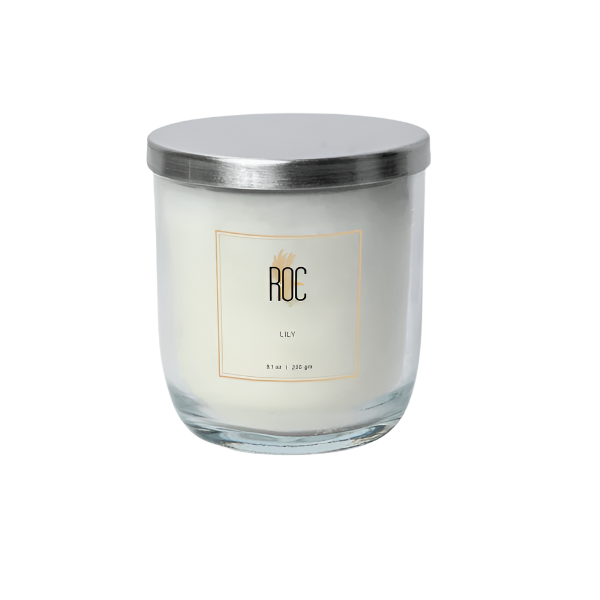 ROC Premium Lily Scented Candle 230g (8.Oz)