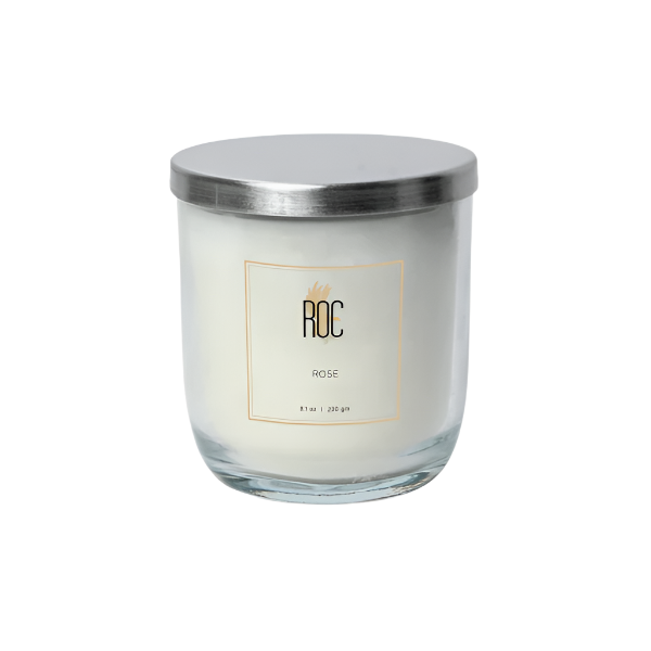 ROC Premium Rose Scented Candle 230g (8.Oz)