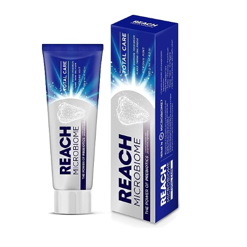 Reach Microbiome Total Care Strong Mint Toothpaste 120g - Shams Shopping Centre Reach Microbiome  