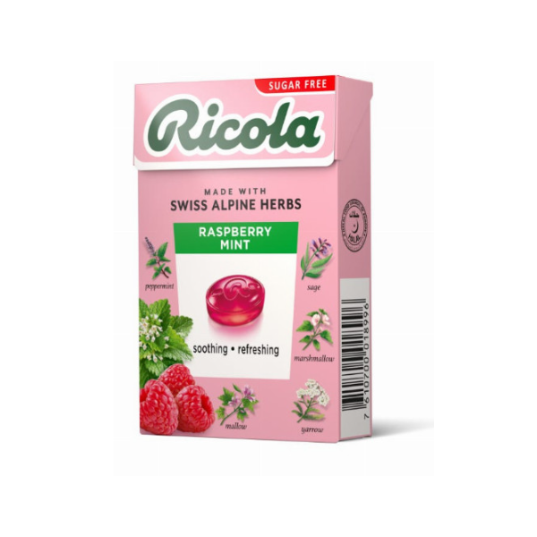 Ricola Sugar Free Raspberry Mint Candy 45g