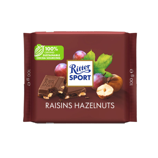 Ritter Sport Raisin & Hazelnuts 100g