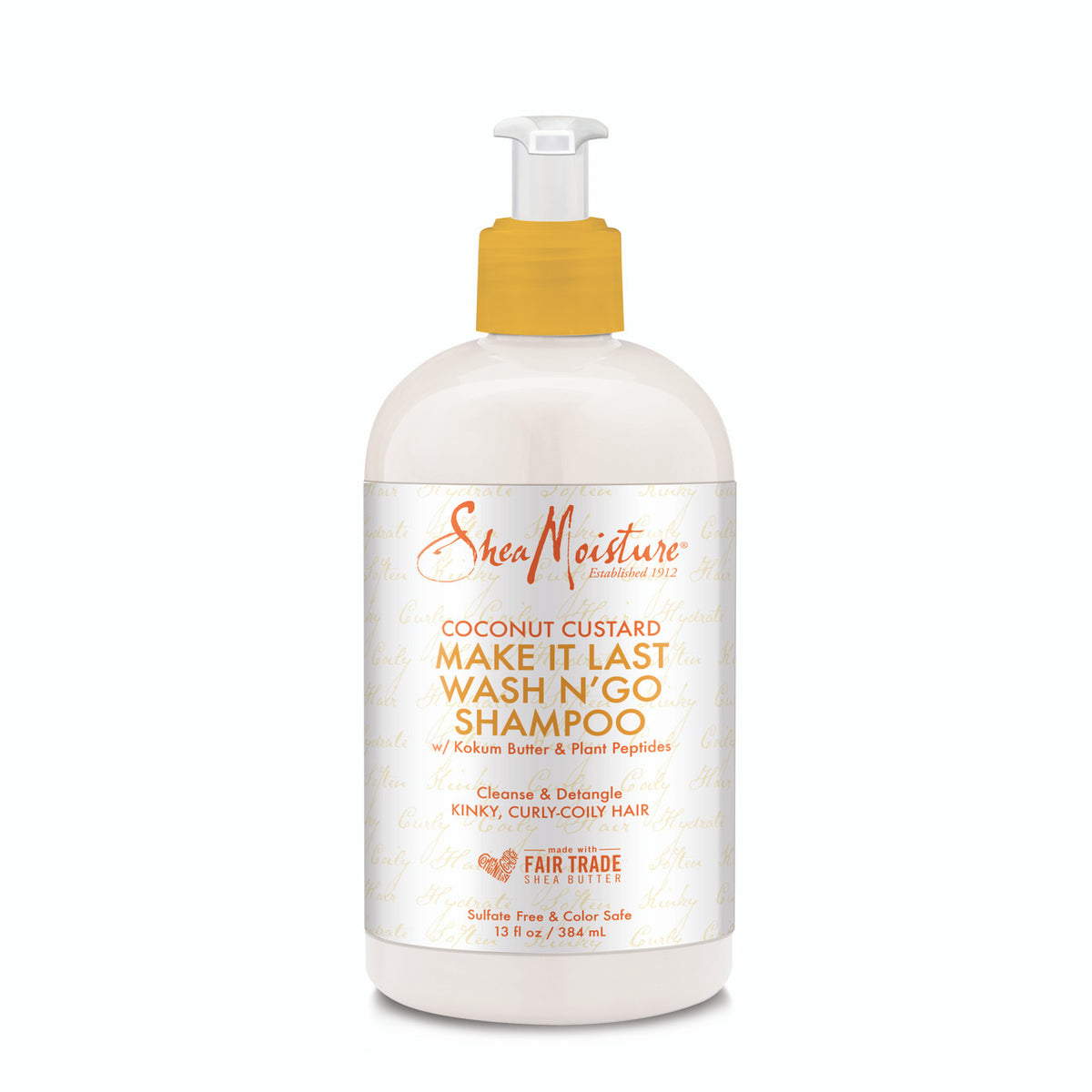 Shea Moisture Coconut Custard Make It Last Wash N' Go Shampoo 384ml