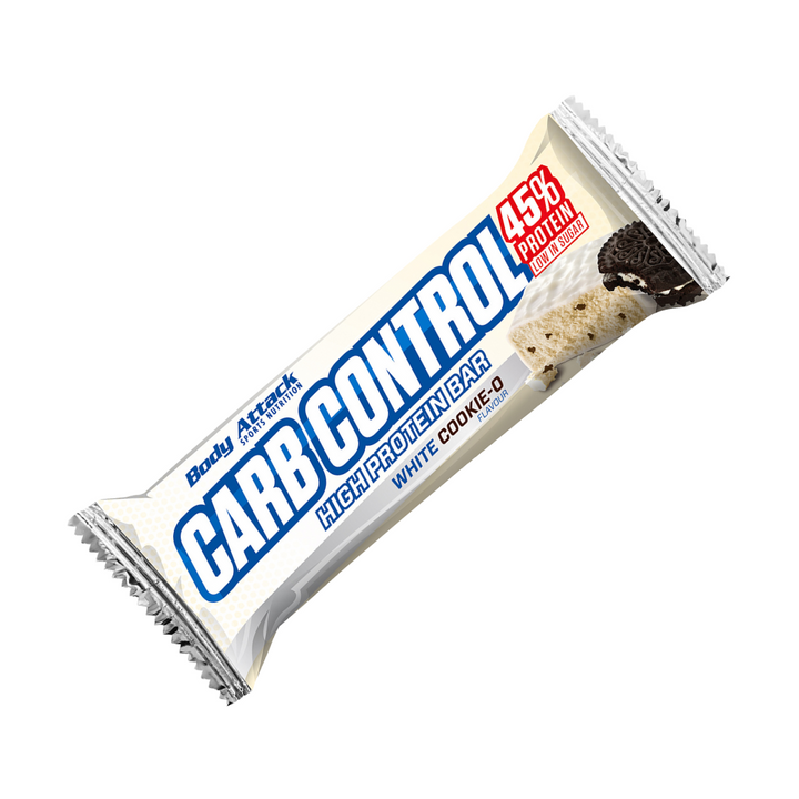 Body Attack Carb Control Protein Bar White Cookie-O 100g - Shams Shopping Centre Body Attack  