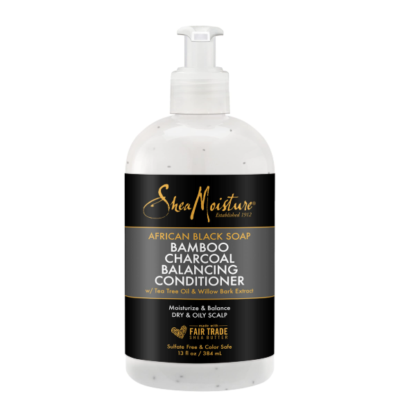 Shea Moisture African Black Soap Bamboo Charcoal Balancing Conditioner 384ml