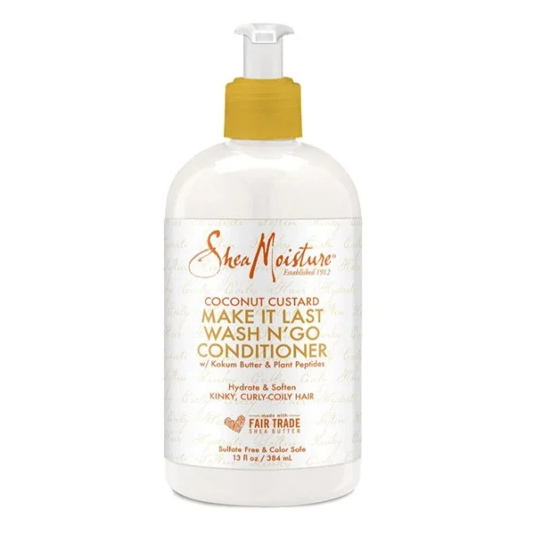 Shea Moisture Coconut Custard Make It last Wash N'Go Conditioner 384ml