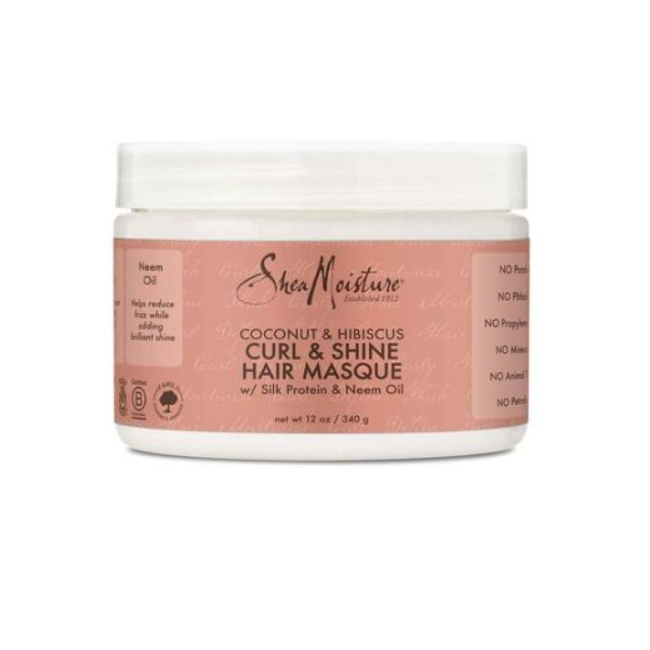 Shea Moisture Cocunut & Hisbucus Curl & Shine Hair Masque 340g