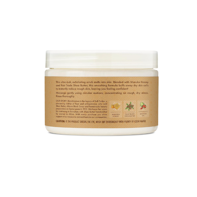 Shea Moisture Manuka Honey Smoothing Creme Body Scrub 320g (11.3 Oz)