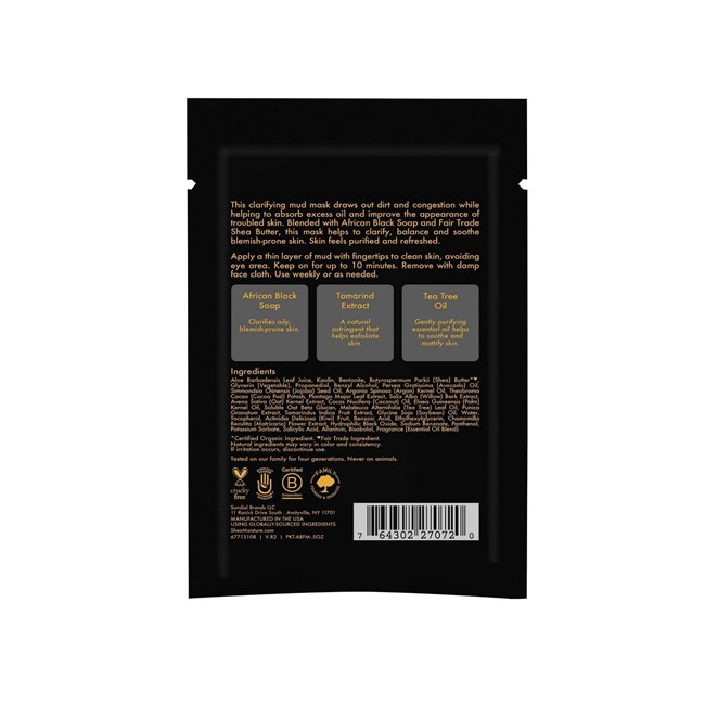 Shea Moisture African Black Soap Clarifying Mud Mask 14g (0.5 Oz)